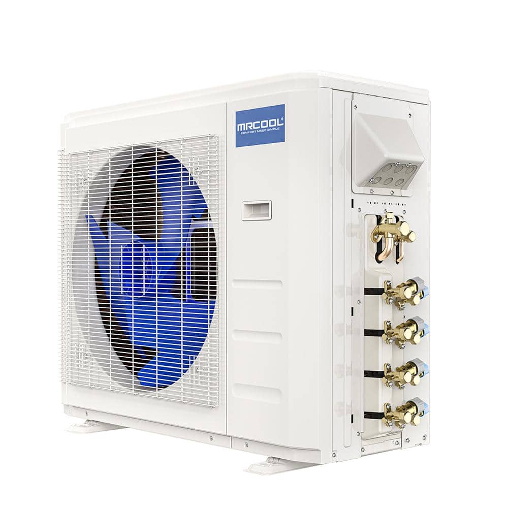 36k BTU White Multi-Zone Ductless Heat Pump System with Remotes