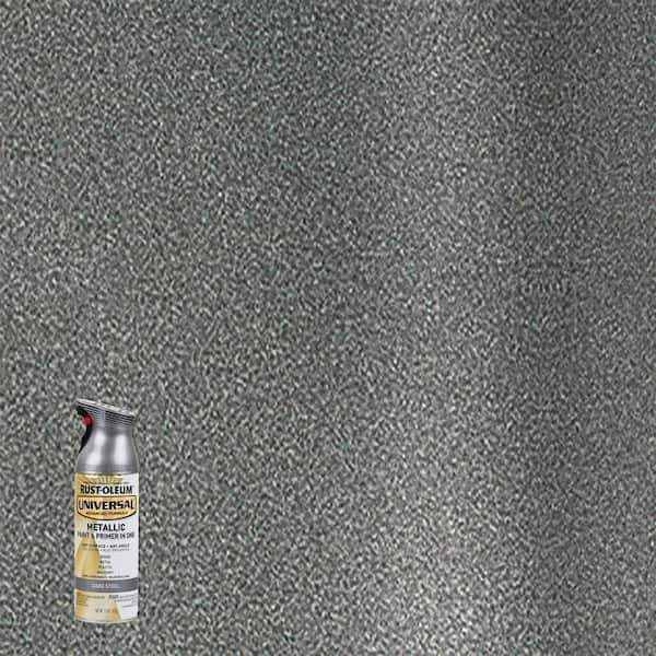 Rust-Oleum 245220-6PK Universal All Surface Metallic Spray Paint, 11 oz, Titanium  Silver, 6 Pack 