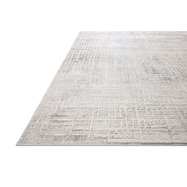 Hollis Ivory / Stone 7 ft. 10 in. x 10 ft. Contemporary Area Rug
