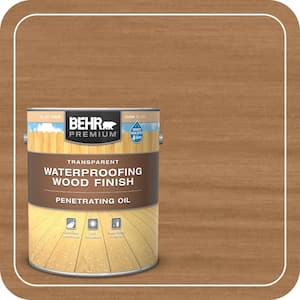 1 Gal. Transparent Penetrating Oil-Based Exterior Waterproofing Wood Stain Clear Tint Base