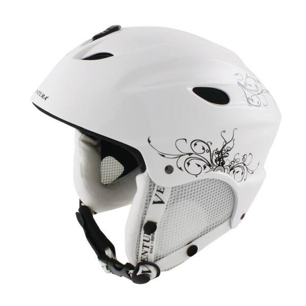 Ventura 56-58 cm Skiing/Snowboarding Youth Helmet M in White