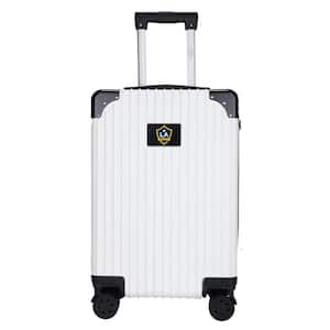 LA Galaxy 21 in. Exec 2-Toned Carry on Spinner Luggage- White