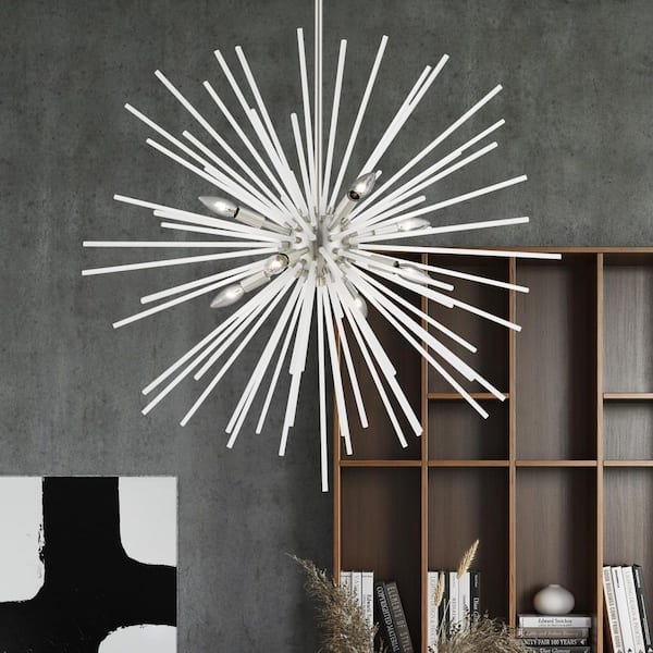AVIANCE LIGHTING Wickford-8 Light Brushed Nickel Large Foyer