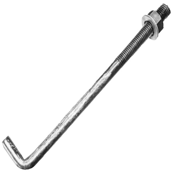 Grip-Rite 5/8 in. x 14 in. Hot Galvanized Anchor Bolts w/nuts (50 per pack)
