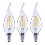 EcoSmart 60-Watt Equivalent B11 Dimmable E12 Candelabra Bent Tip Clear ...