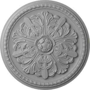 16-7/8" x 1-1/2" Swindon Urethane Ceiling Medallion (Fits Canopies upto 2-7/8"), Primed White