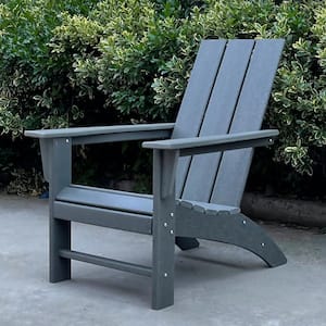 Grey High-Eco Recycled Plastic Morden Adirondack Chair