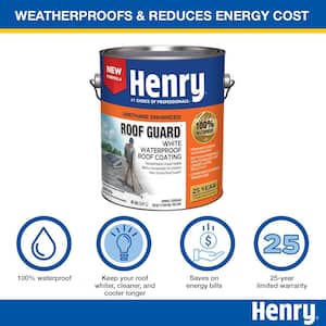 817 Roof Guard White Urethane Enhanced Acrylic Waterproof Reflective Roof Coating 0.90 gal.