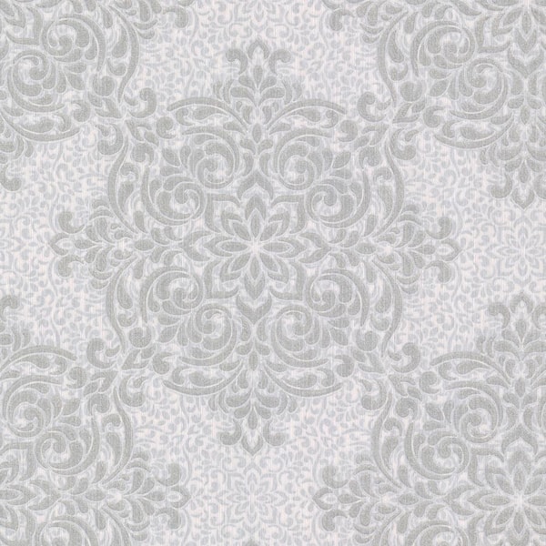 Decorline Gabrielle Silver Lace Feature Wallpaper