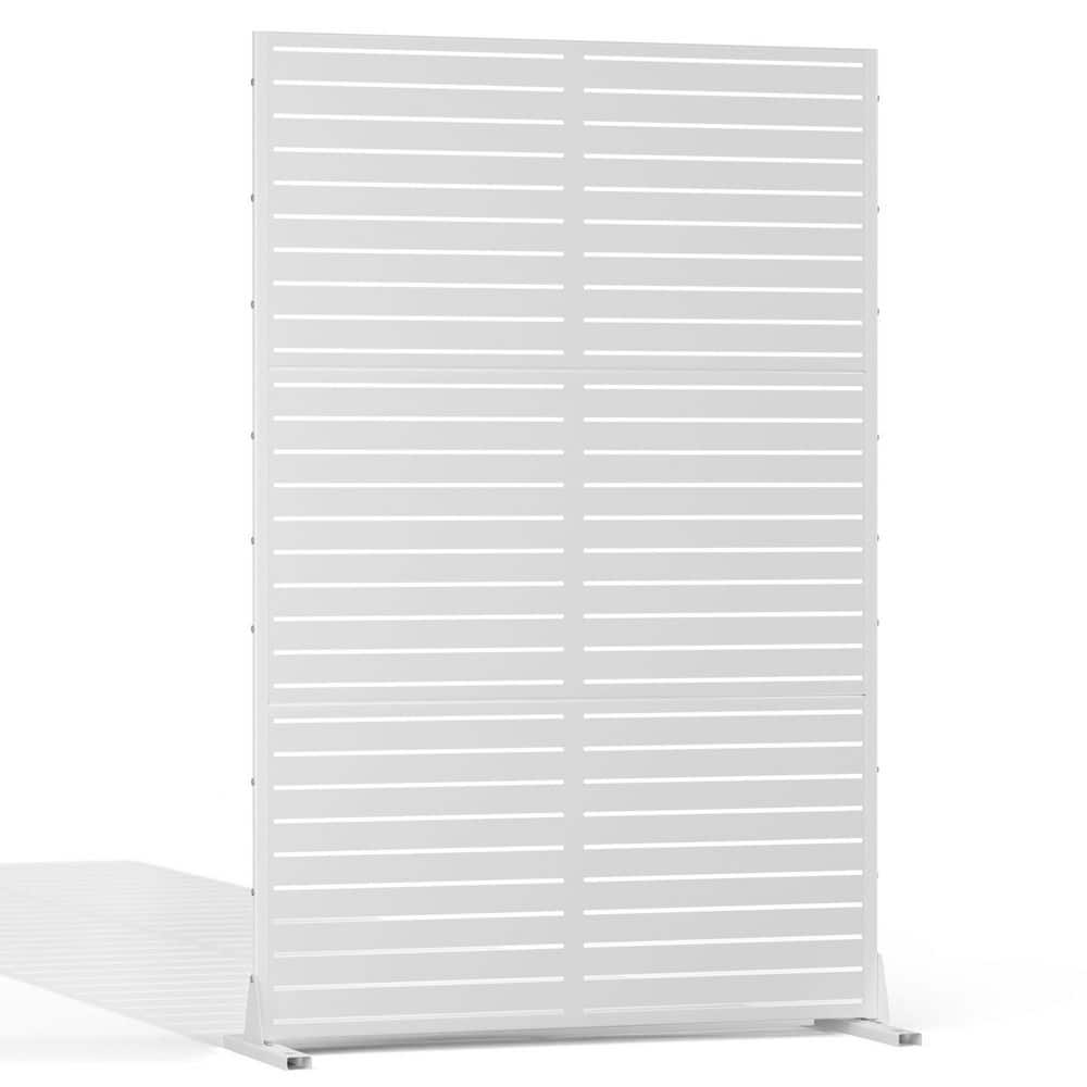 72 in. H x 47 in.W Metal Privacy Screen for Deck Patio Balcony Garden, Freestanding Decorative Privacy Screen and Panels price history on PriceWatchPro