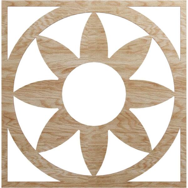 Ekena Millwork 0.25 in. x 30 in. x 30 in. Wood Medallion Moulding