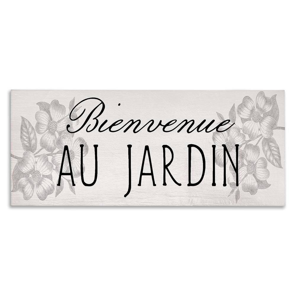 French Garden Welcome by Lil' Rue Unframed Typography Graphic Art Print 13 in. x 30 in. price history on PriceWatchPro
