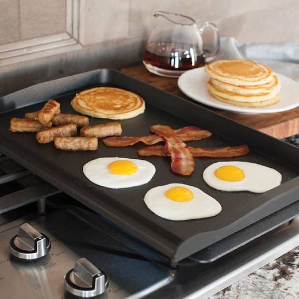 Nordic Ware Aluminum Grill Griddle with Backsplash 19862M - The Home Depot