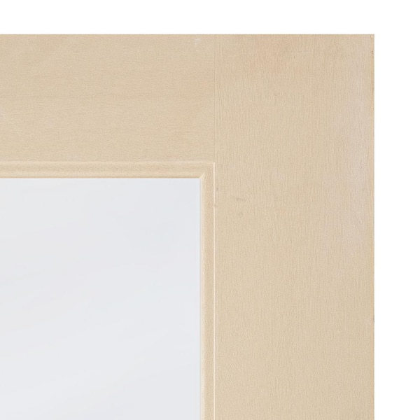 Faux Pivot 36in.x79in. 3-Lite RH Frosted Glass Unfinished Fiberglass AssemblyRequired Front Door Kit w/QuickAssembleJamb