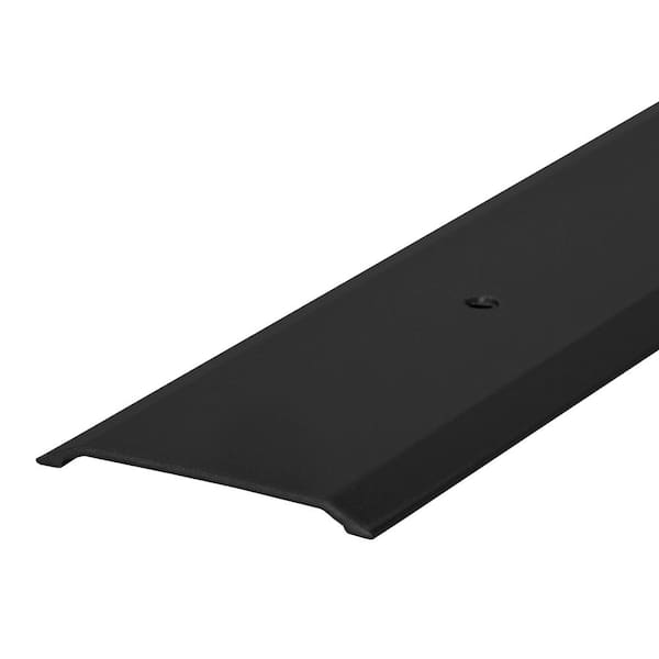 M-D Building Products 1-3/4 in. x 1/8 in. x 36 in. Black Aluminum Flat-profile Threshold for Interior Doorways