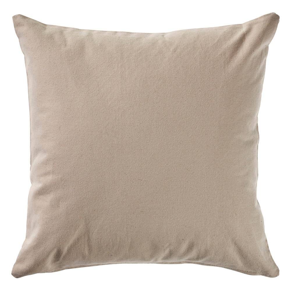 Distressed Gray Square 20" Hand-Crafted Throw Pillow