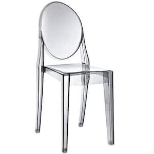 Casper Clear Dining Side Chair Smoked