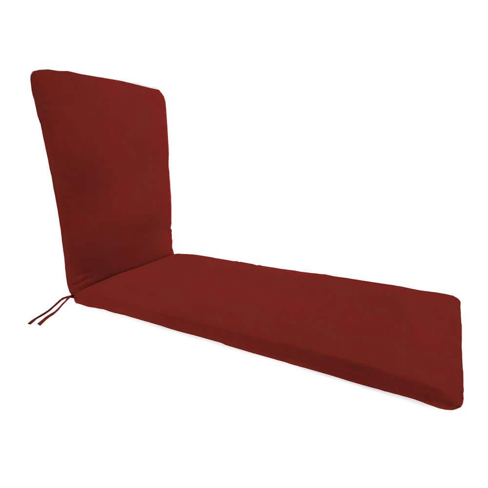 74 in. L x 22 in. W x 2 in. T Outdoor Chaise Lounge Cushion in Canvas Brick price history on PriceWatchPro