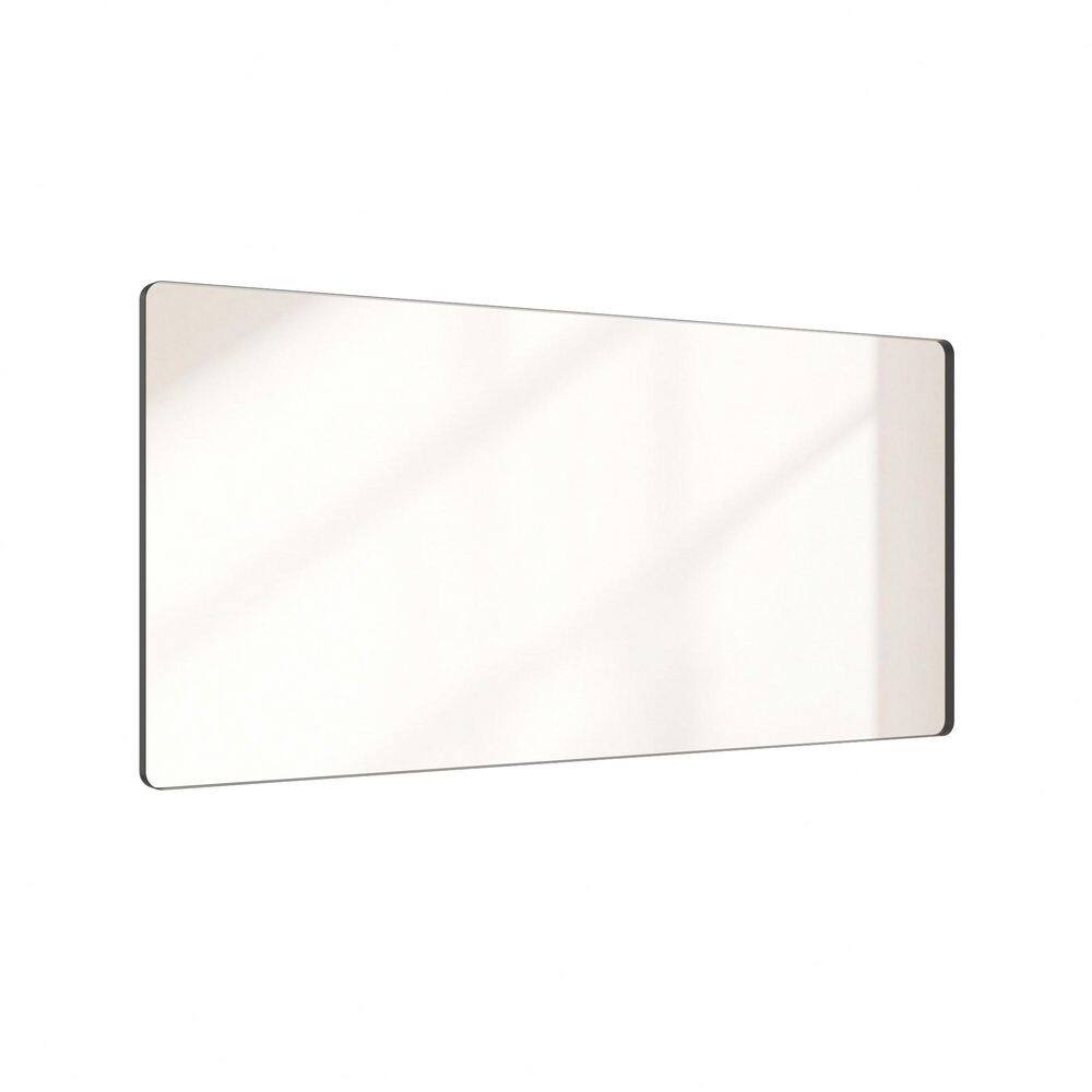 77 in. W x 36 in. H Rounded Rectangle Framed Wall Bathroom Vanity Mirror in Matte Black price history on PriceWatchPro