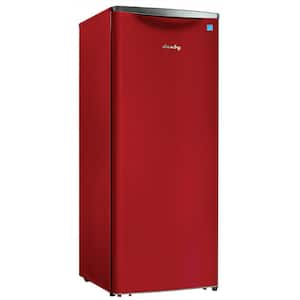 23.82 in. 11 cu. ft. Retro Freezerless Refrigerator in Red