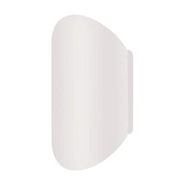 AFX Remy 2-Light White Wall Sconce with Metal Shade