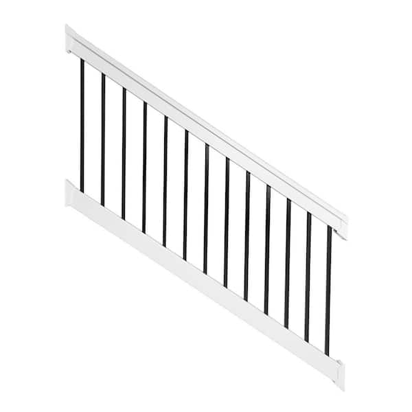 Vilano 3.5 ft. H x 6 ft. W White Vinyl Stair Railing Kit