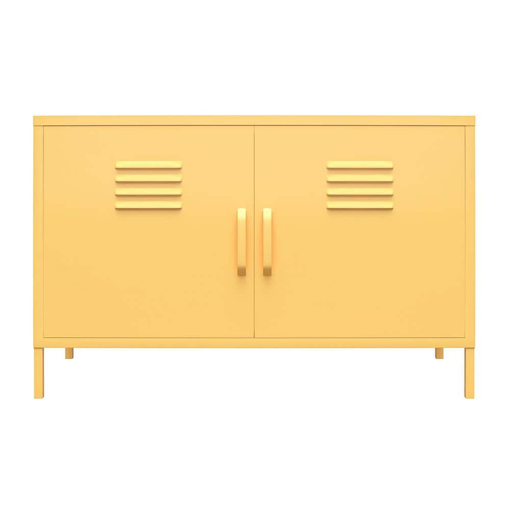 Novogratz Cache Yellow 2-Door Metal Locker Accent Cabinet 4012814COM ...