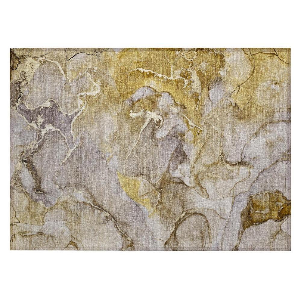 Taupe 2 ft. x 3 ft. Abstract Indoor/Outdoor Area Rug price history on PriceWatchPro