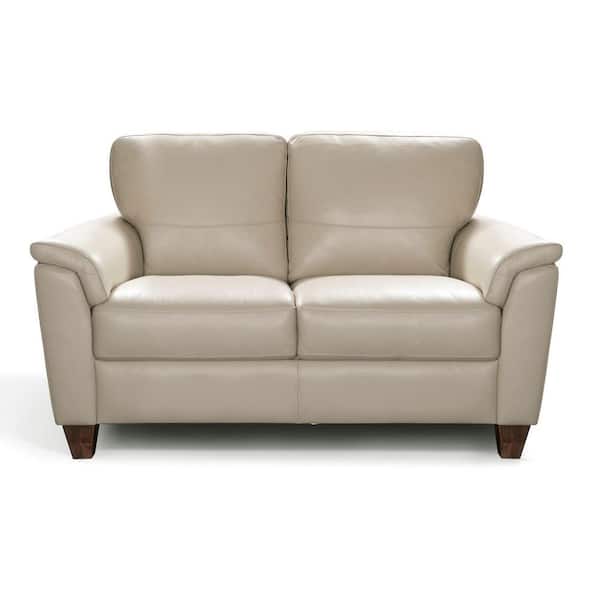 Acme Furniture Pacific Palisades 62 in. Beige Leather Loveseat