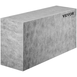 Tile Shower Seat 38.2 In. x 11.4 In. x 20 In. Factory Waterproof and 100% Leak-Proof 440 lbs. Loading Rectangular Grey