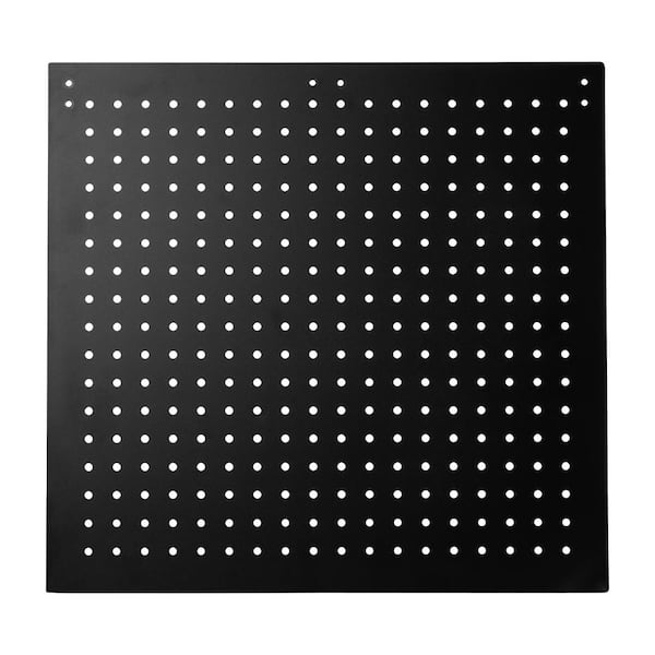 National Public Seating 19 in. H x 20 in. W Black Peg Boards (2-Piece per Box with 50 Hooks)