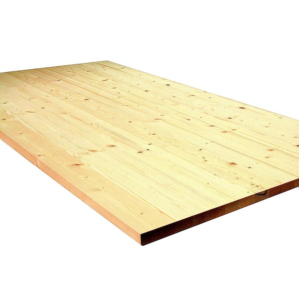 Unbranded 5/4 in. x 3 ft. x 6 ft. Allwood Half Round Pine Project Panel with Routed Edges on Both Face and Back
