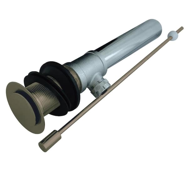Kingston Brass Concord 22-Gauge Pop-Up Bathroom Sink Drain, Brushed Nickel without Overflow