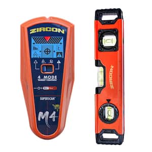 SuperScan M4 Advanced Stud Finder with 9 in. Magnetic Torpedo Level