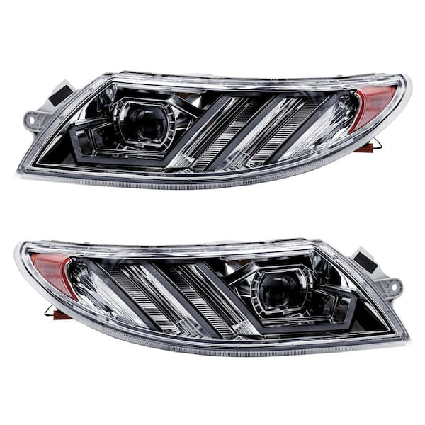 LED Headlights Assembly Compatible with International Durastar 4200 4300 4400 4900 2002-2018 Pair