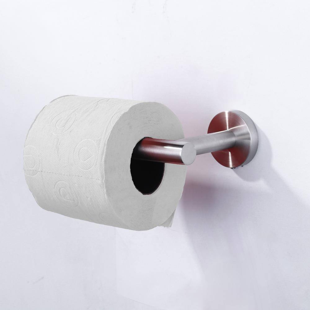 Brushed Nickel Wall-Mount Stainless Steel Toilet Paper Holder