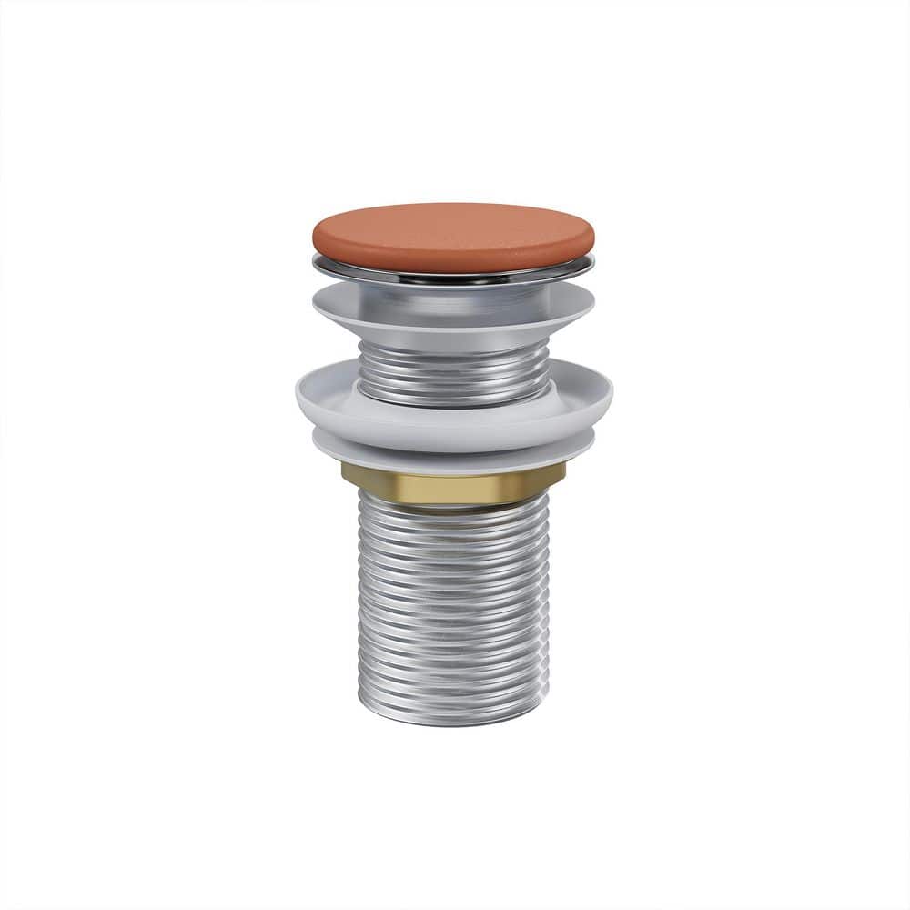 Lisse Concrete Bathroom Sink Non-Overflow Pop Up Drain in Matte Terracotta price history on PriceWatchPro