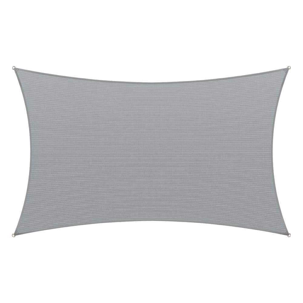 12 ft. x 16 ft. Gray Rectangle Shade Sail