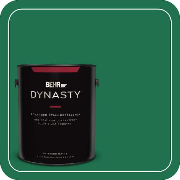BEHR DYNASTY 1 gal. #470B-7 Climbing Ivy Matte Interior Stain-Blocking Paint & Primer