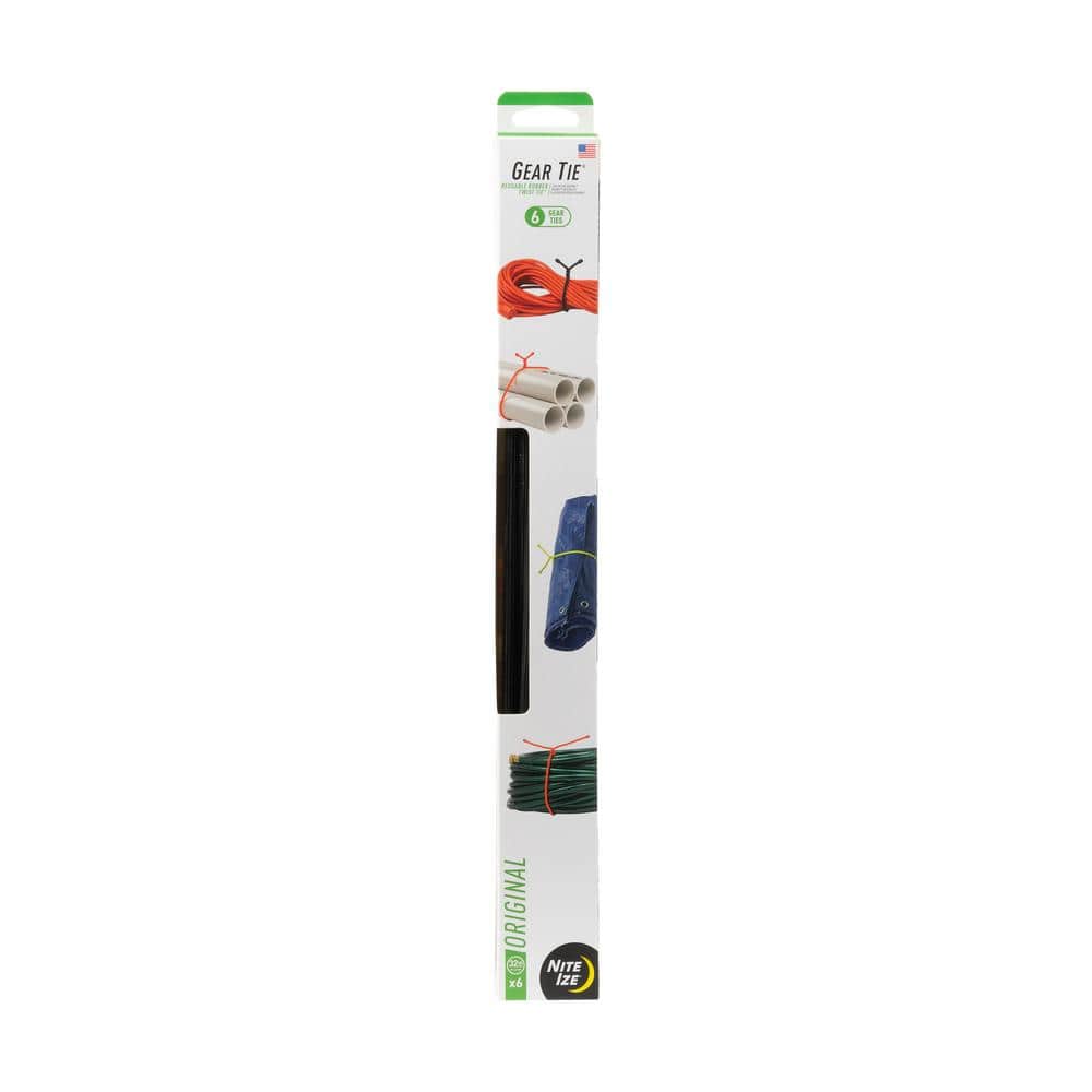 Gear Tie ProPack 32 in. - 6 Pack - Black price history on PriceWatchPro