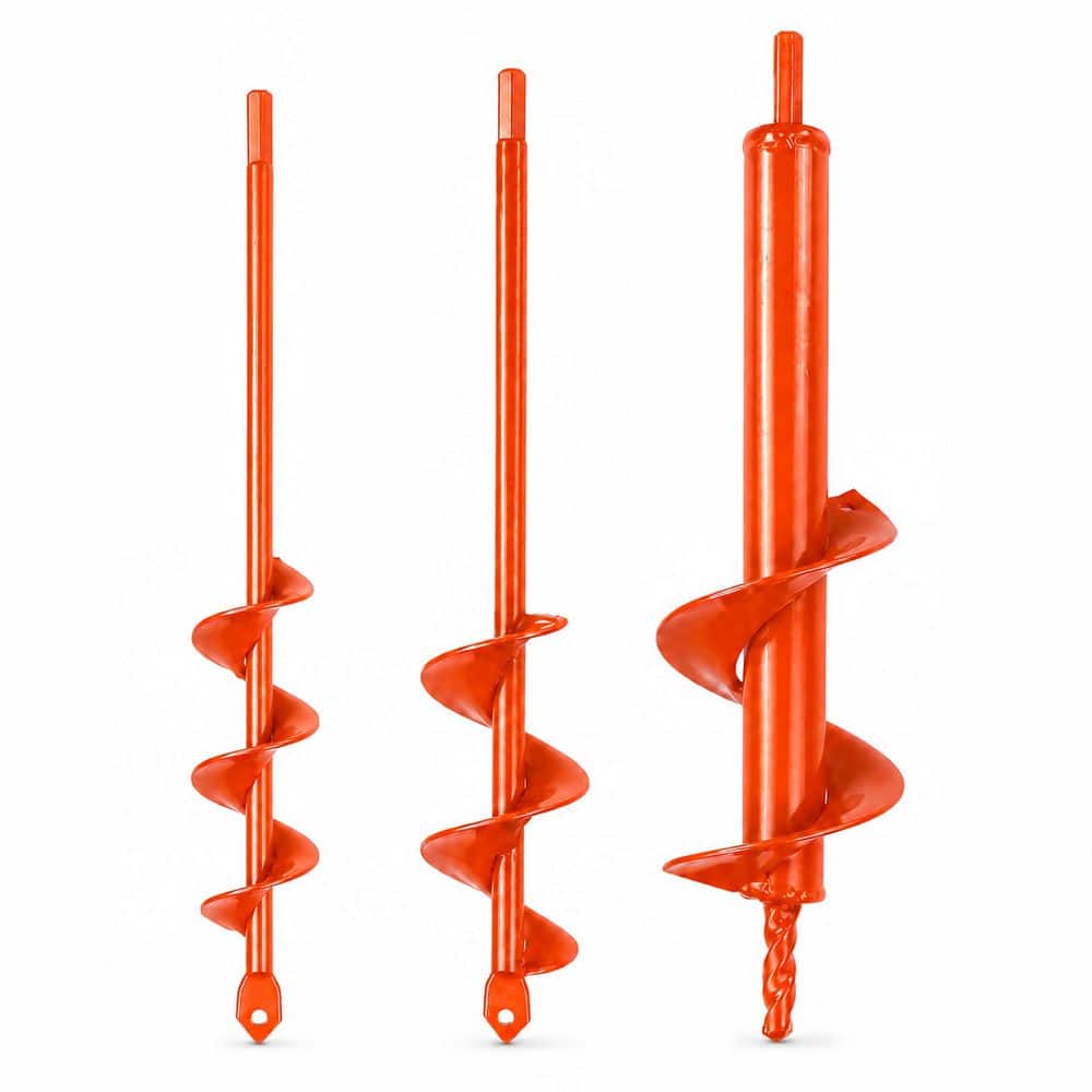 3-Piece Garden Auger Drill Bit Set with 3/8 in. Hex Shank and 1.6 in., 2 in. and 3 in. Bits for Planting and Landscaping price history on PriceWatchPro