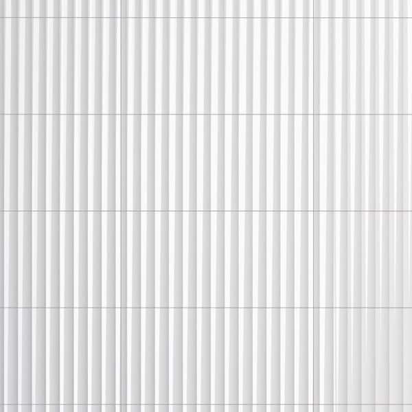 Crown Heights Rubik Glossy White 6 in. x 12 in. Ceramic Wall Tile (10.78 sq. ft. /Case)