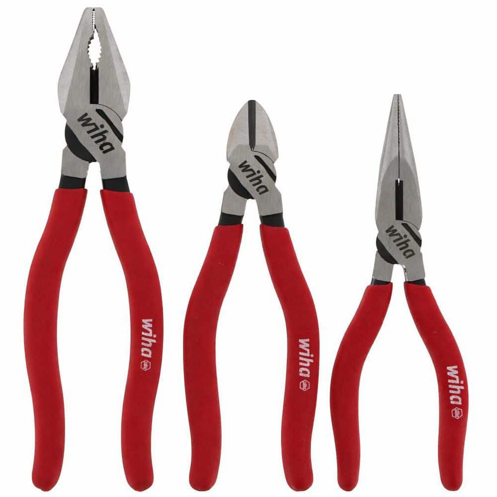 Soft Grip Combination, Long Nose, Diagonal Cutters Pliers Set (3-Piece) price history on PriceWatchPro