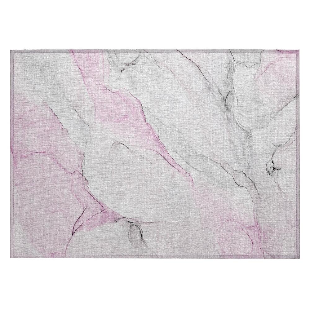 Chantille ACN515 Pink 1 ft. 8 in. x 2 ft. 6 in. Machine Washable Indoor/Out