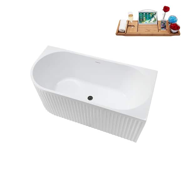 Maple 5.58 ft. Acrylic Flatbottom Non-Whirlpool Bathtub in White Maple 5.58 ft. Acrylic Flatbottom Non-Whirlpool Bathtub in White