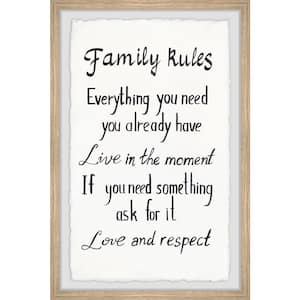 "Love and Respect" by Marmont Hill Framed Typography Art Print 24 in. x 16 in.