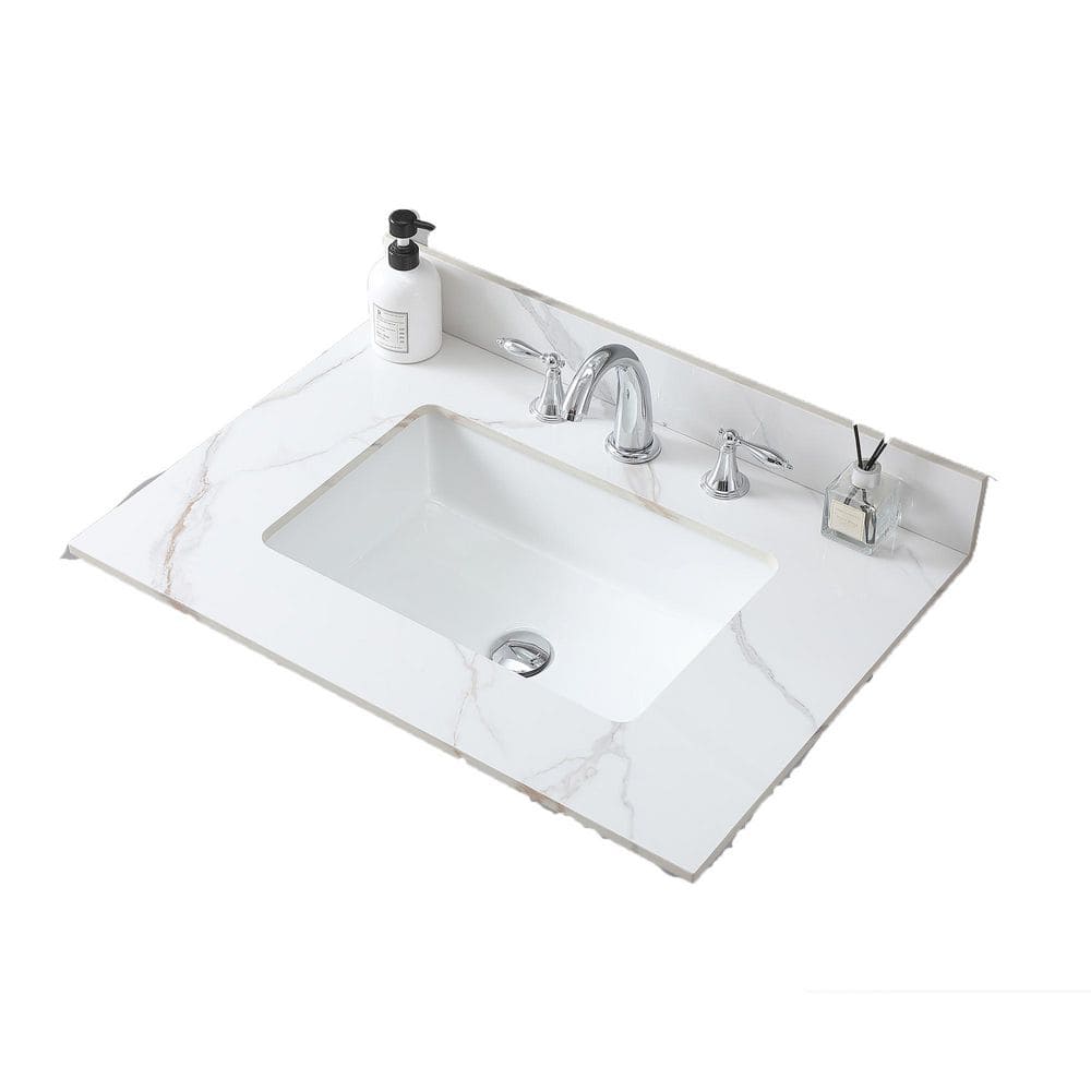 31 in. undermount Sink Basin Ceramic Bathroom Sink in White price history on PriceWatchPro