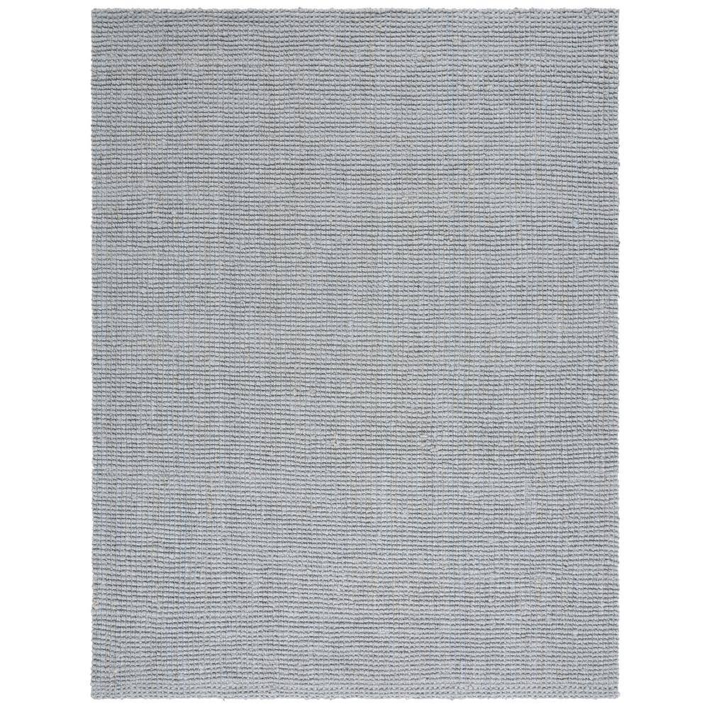 SAFAVIEH Natural Fiber Gray 8 ft. x 10 ft. Woven Cross Stitch Area Rug