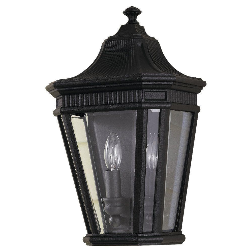 Cotswold Lane 2-Light Black Outdoor 16 in. Wall Lantern Sconce price history on PriceWatchPro