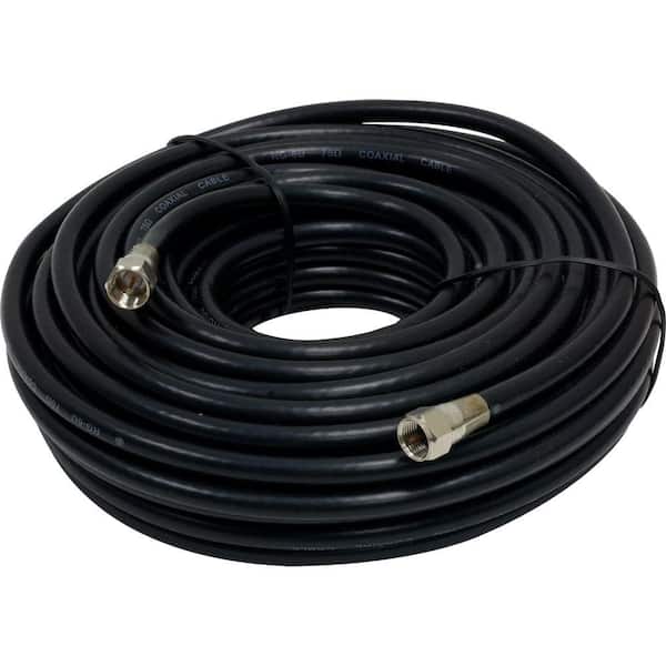 GE 50 ft. RG6 Coaxial Cable - Black